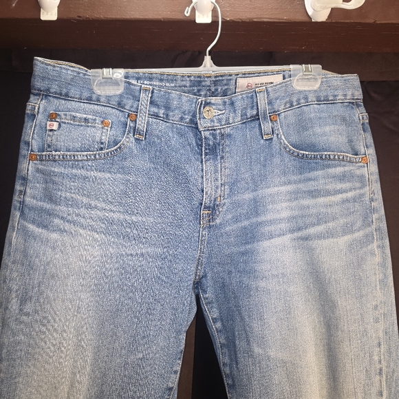 AG Adriano Goldschmied Jeans Womens 31R Blue The Ex-boyfriend Slouchy Distressed - Picture 3 of 16